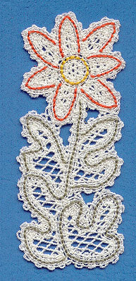 Daisy Bookmark (Battenburg Lace)