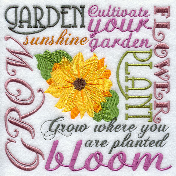 Garden Bouquet Square