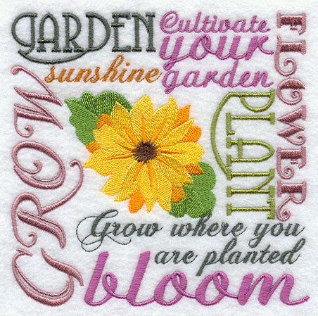 Garden Bouquet Square