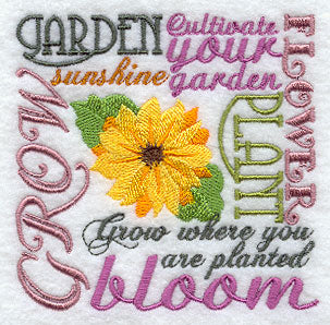 Garden Bouquet Square