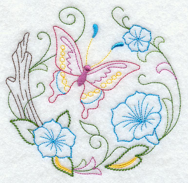 Butterfly Circle - Morning Glory (Vintage)