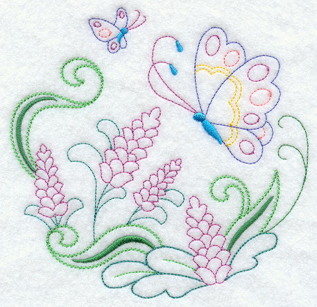 Butterfly Circle - Lavender (Vintage)