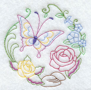 Butterfly Circle - Roses (Vintage)