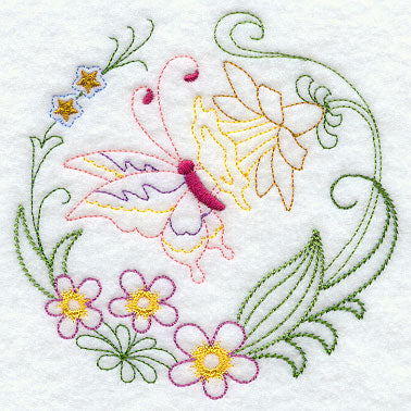 Butterfly Circle - Daffodil (Vintage)