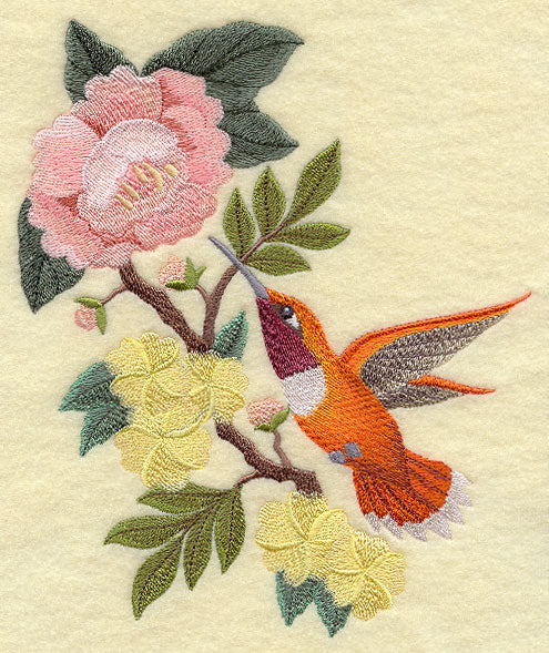 Chinoiserie Rufous Hummingbird