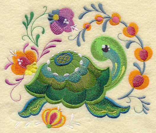 Rosemaling Turtle