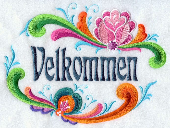 Rosemaling Velkommen