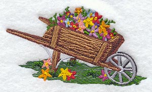 Floral Wheelbarrow