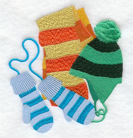 Scarf, Hat & Mittens