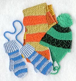 Scarf, Hat & Mittens