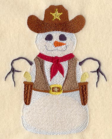 Cowboy Snowman