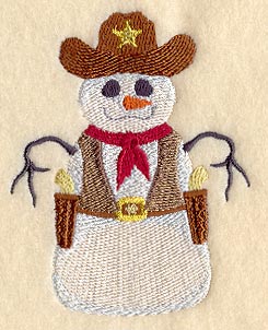 Cowboy Snowman