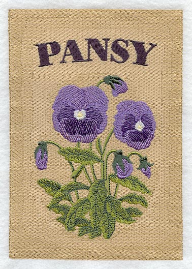 Pansy Seed Packet