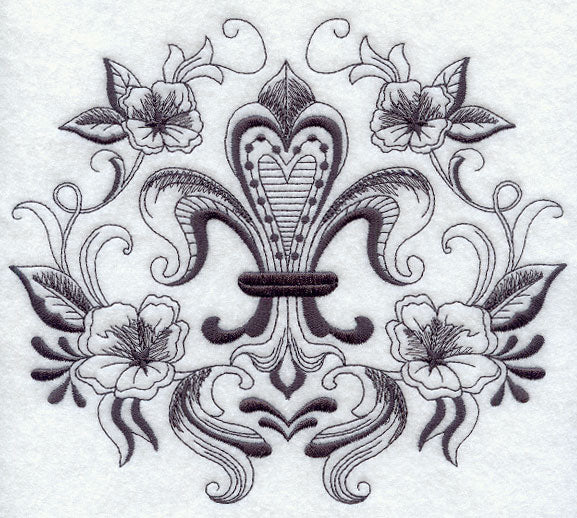 Laurel and Fleur de Lis