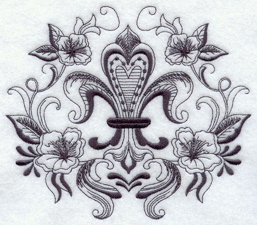 Laurel and Fleur de Lis