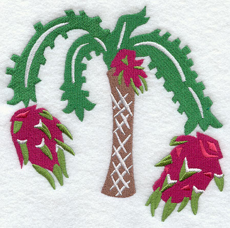 Dragon Fruit Woodcut