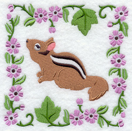 Woodland Animal Square - Chipmunk