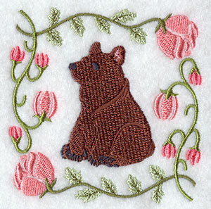 Woodland Animal Square - Bear Cub