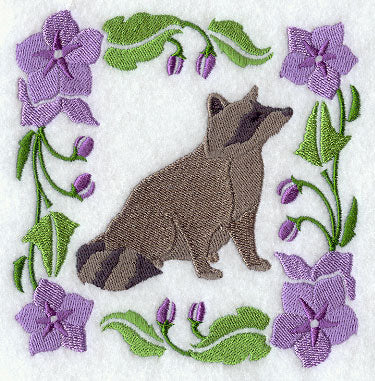 Woodland Animal Square - Raccoon