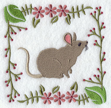 Woodland Animal Square - Mouse