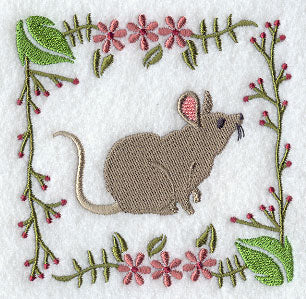 Woodland Animal Square - Mouse