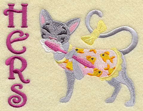 Cat Brushing Teeth - Hers