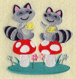 Woodland Tea Party - Raccoons