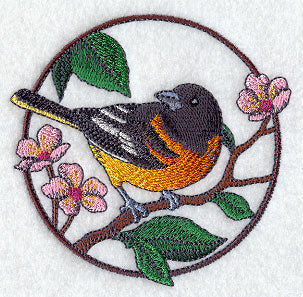 Oriole and Cherry Blossom Circle