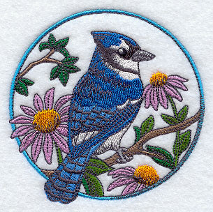 Blue Jay and Purple Coneflower Circle