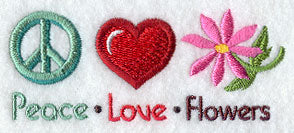 Peace Love Flowers