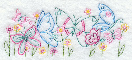Bright Butterfly Border