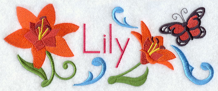 Lily and Monarch Butterfly Border