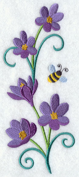 Crocus and Bumblebee Spray
