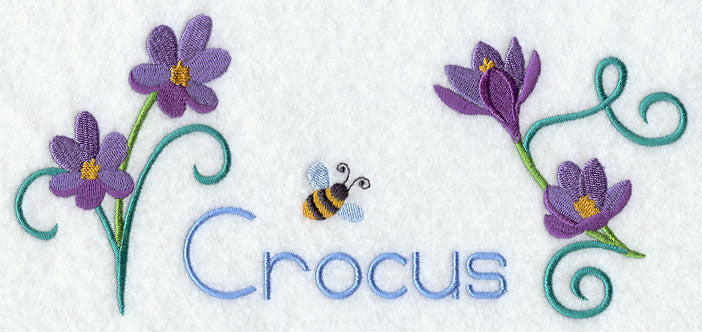 Crocus and Bumblebee Border