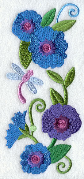 Hollyhock and Dragonfly Spray