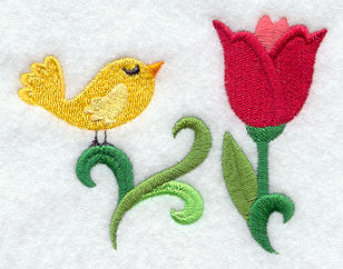 Tulip and Bird Accessory