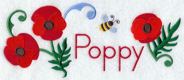Poppy and Bumblebee Border