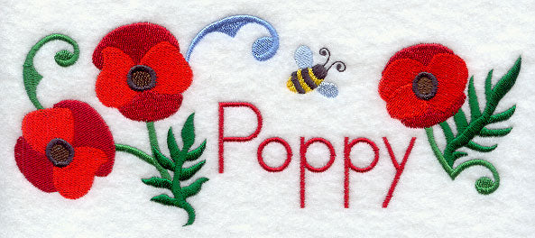 Poppy and Bumblebee Border