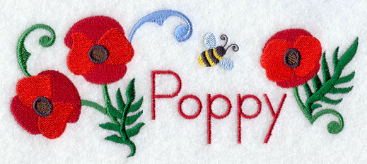 Poppy and Bumblebee Border