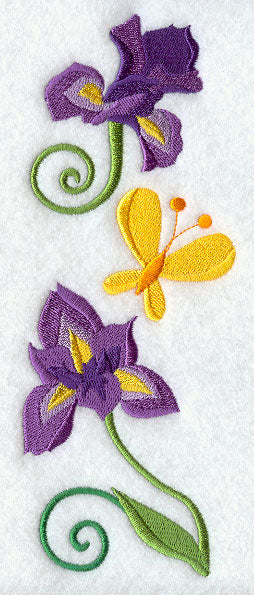 Iris and Butterfly Spray