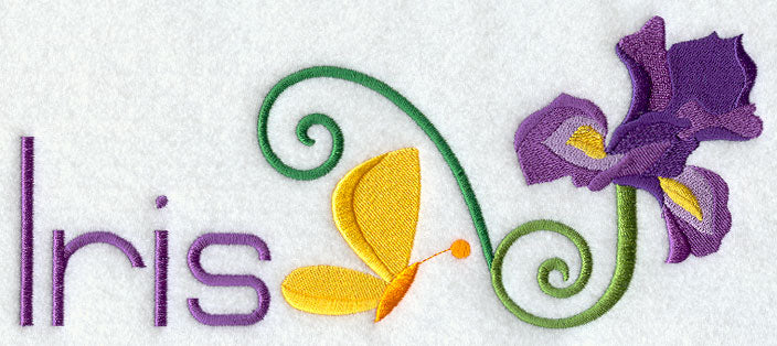 Iris and Butterfly Border
