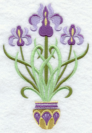 Art Deco Irises