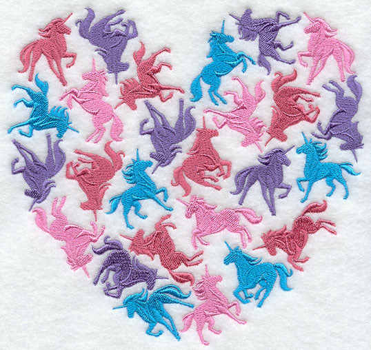 Unicorn Silhouette Heart