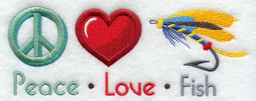 Peace Love Fish (Fly Fishing)