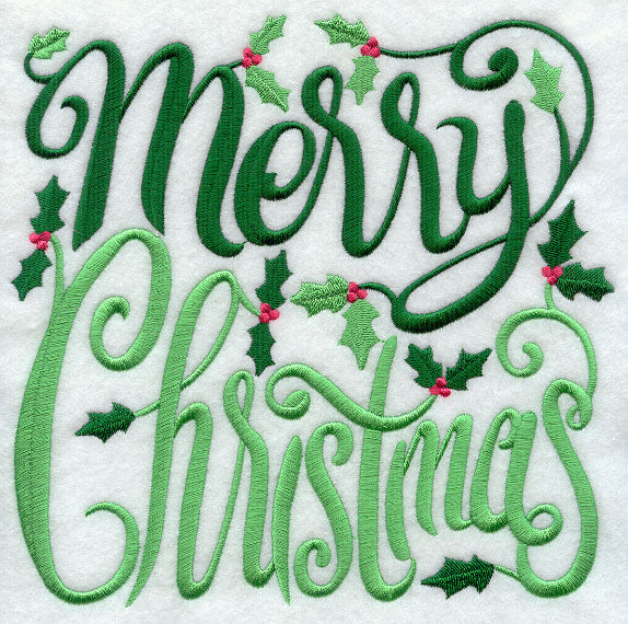 Merry Christmas with Holly