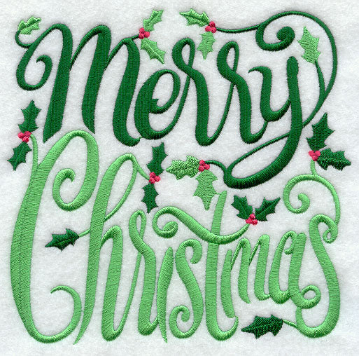 Merry Christmas with Holly