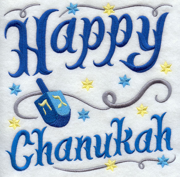 Happy Chanukah with Dreidel