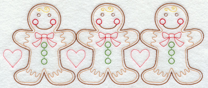 Gingerbread Cookie Love Border