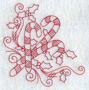 Merry Christmas Corner (Redwork)