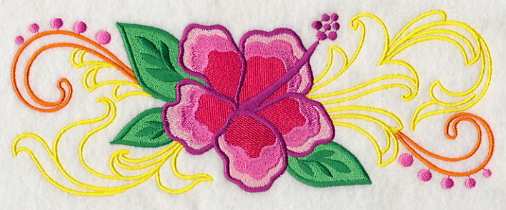 Brilliant Hibiscus Border